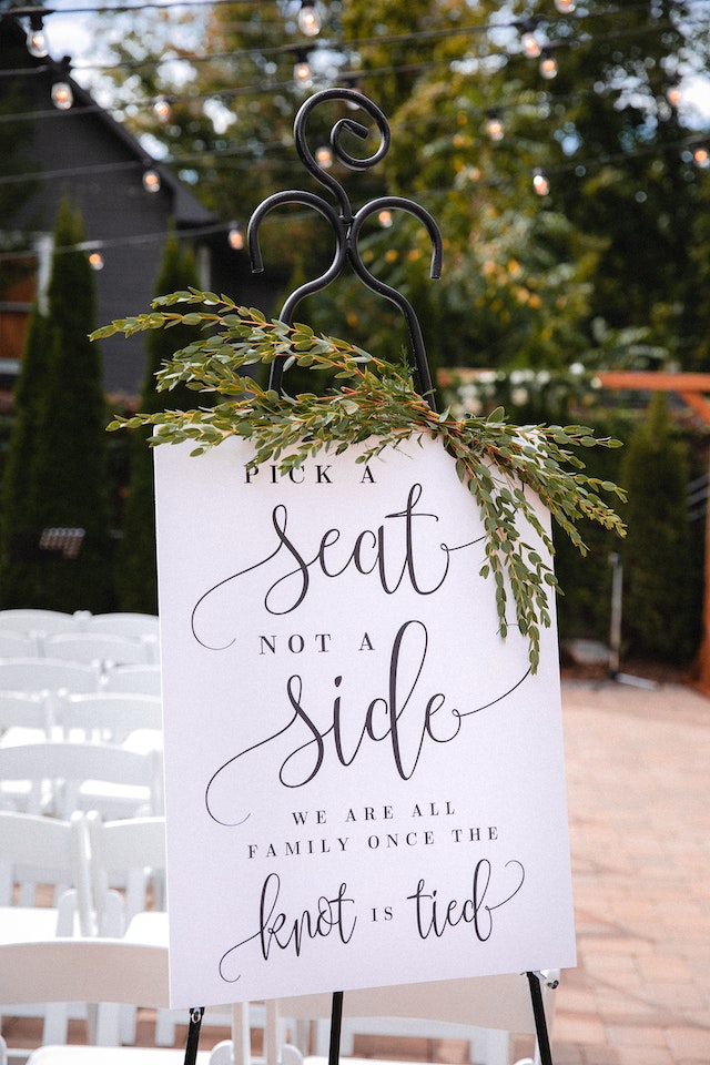 Wedding welcome sign