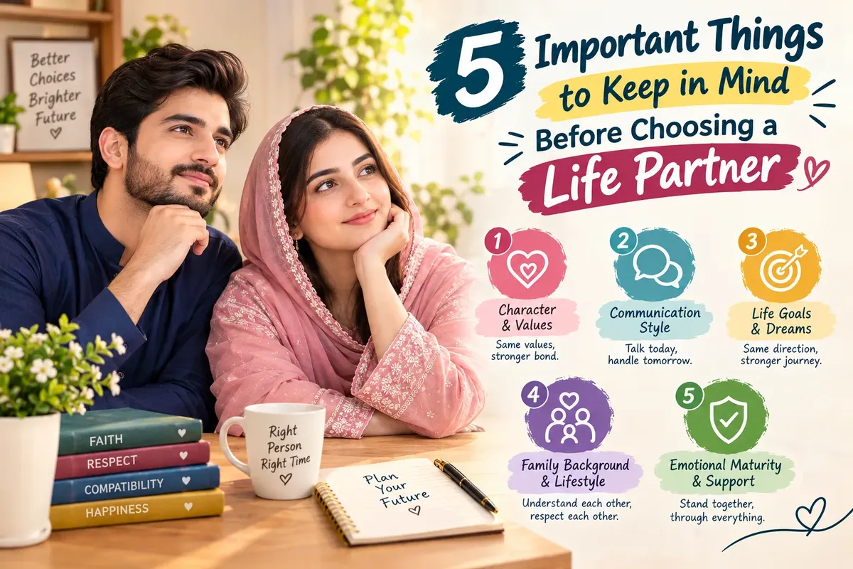 5 Important Things to Keep in Mind Before Choosing a Life Partner