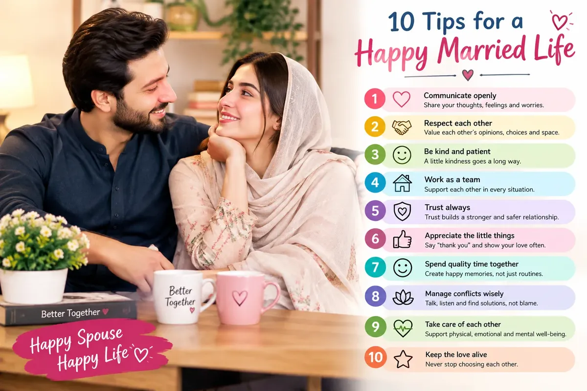 10 Tips for a Happy Married Life