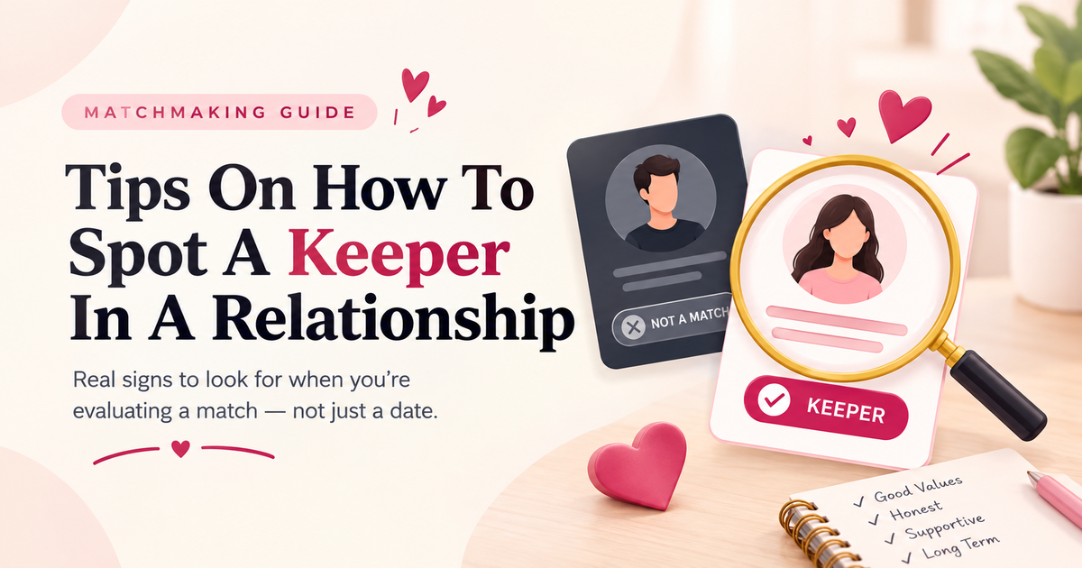 Tips On How To Spot A Keeper In A Relationship